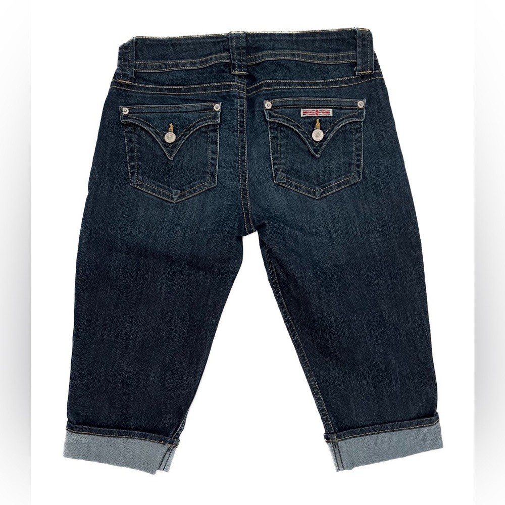 Hudson Malibu Cap Cuffed Denim Bermuda Shorts